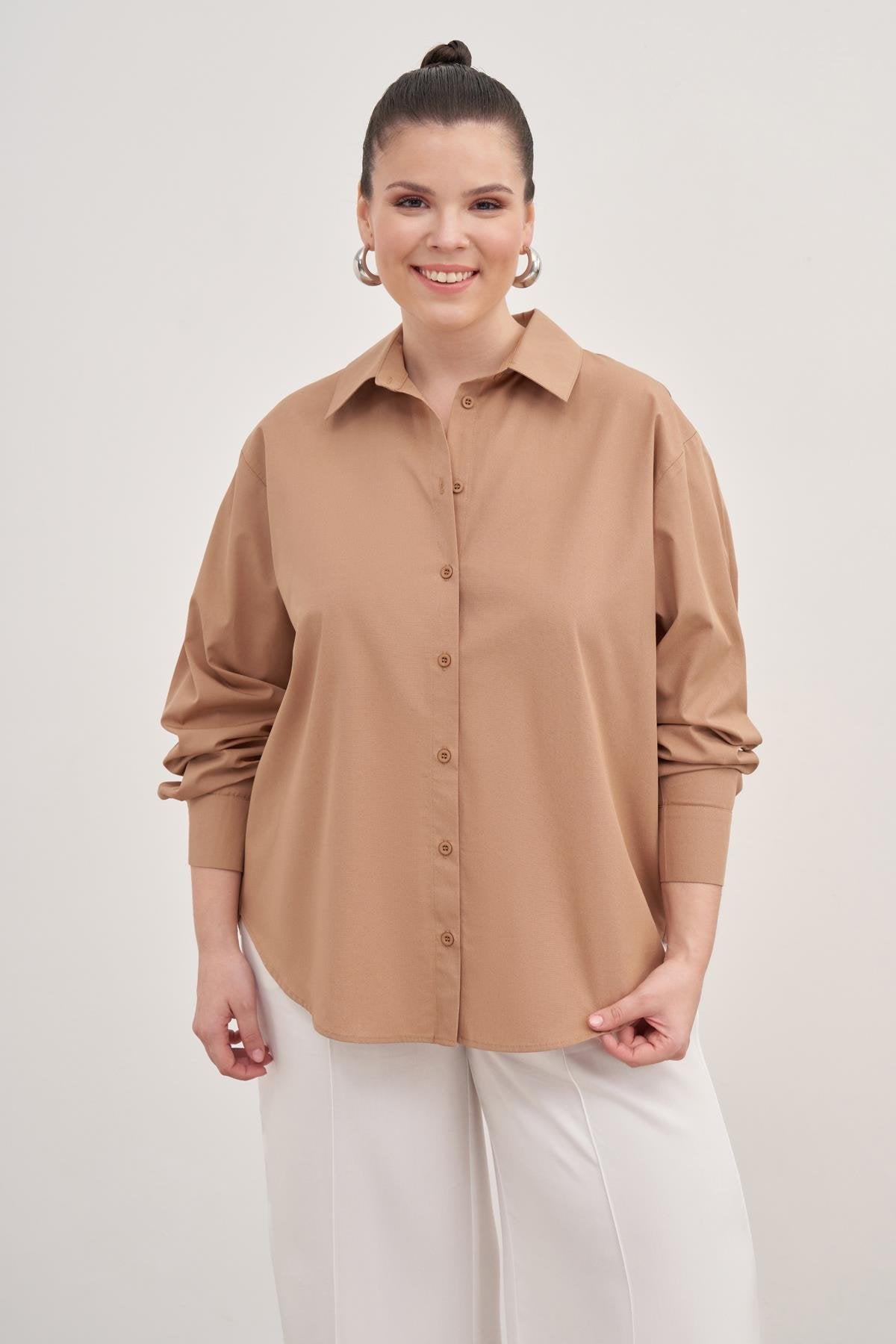 Oversize Poplin Gömlek