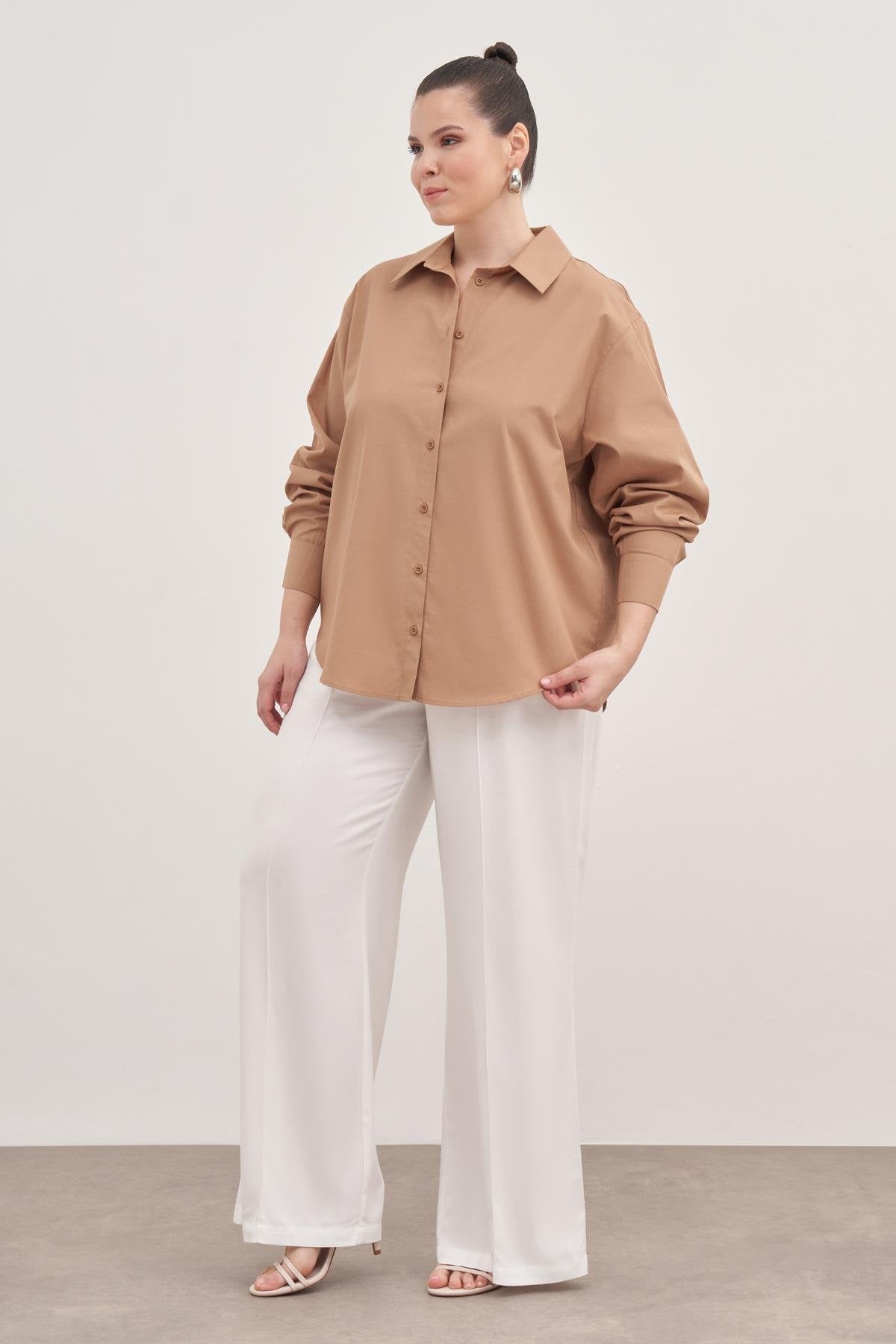 Oversize Poplin Gömlek