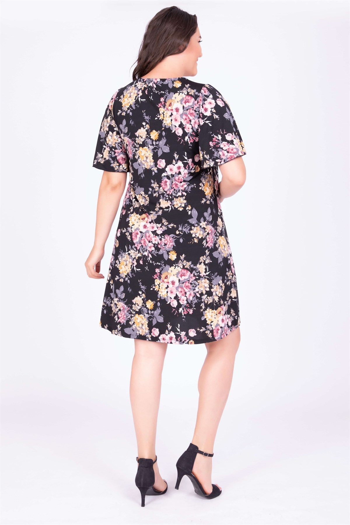 Pelerin Kollu Elbise