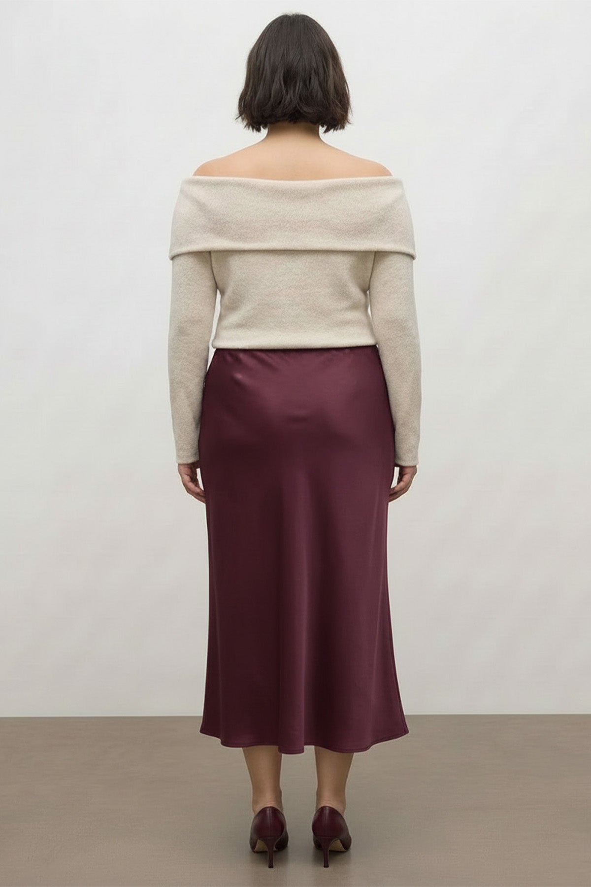 Saten Midi Etek