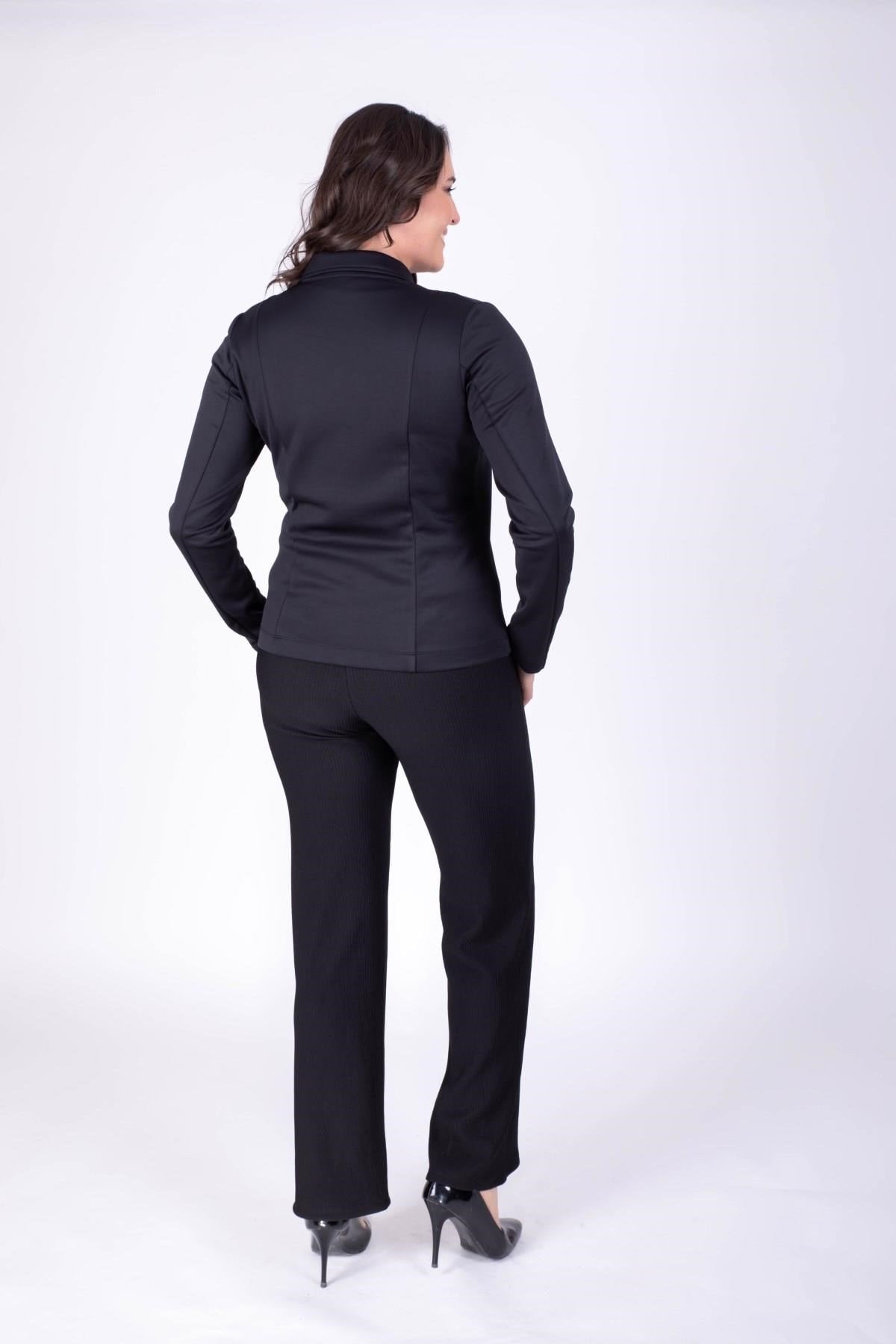 Scuba Kumaş Fermuarlı Motorcu Montu