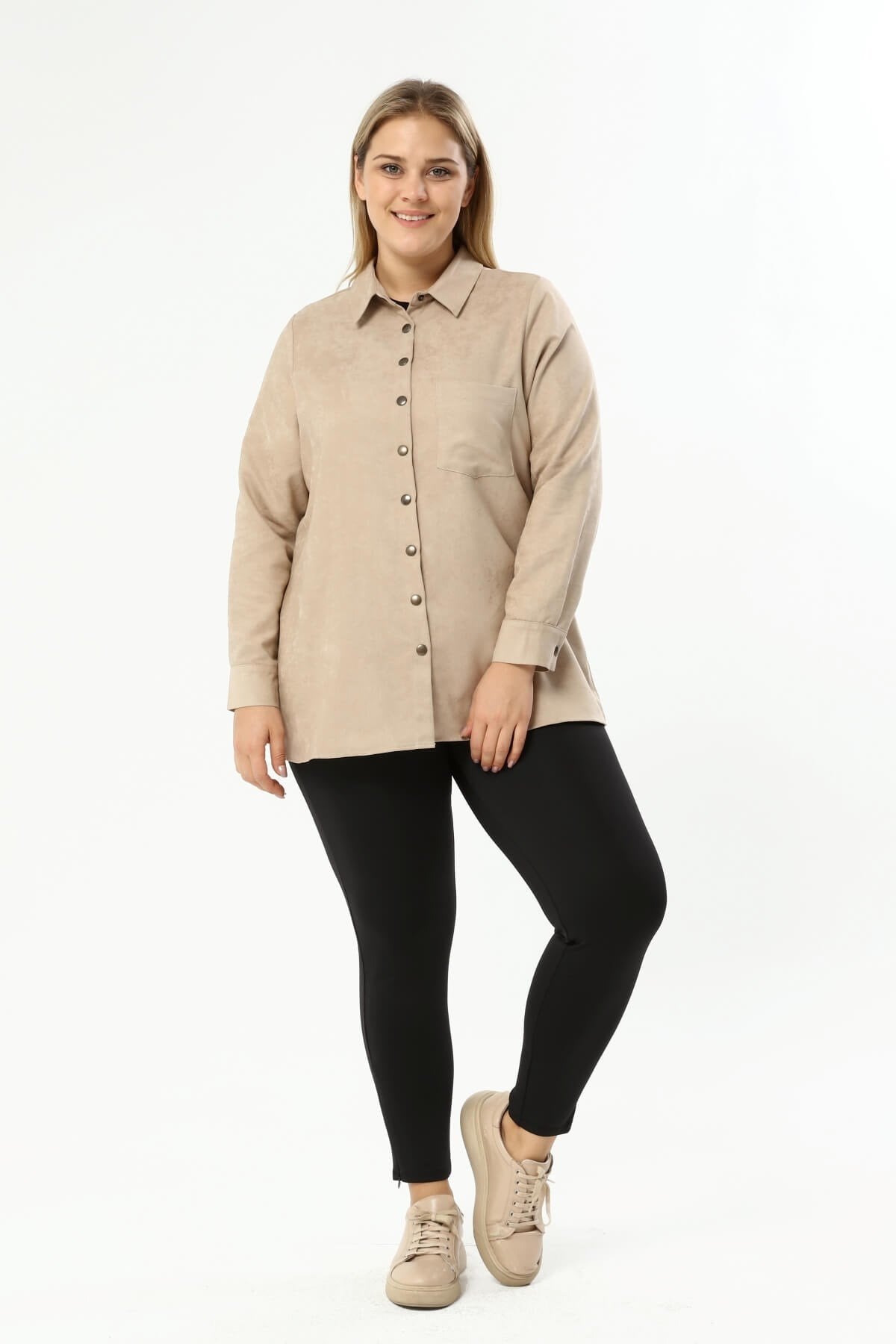 Suni Süet İnce Gömlek Ceket