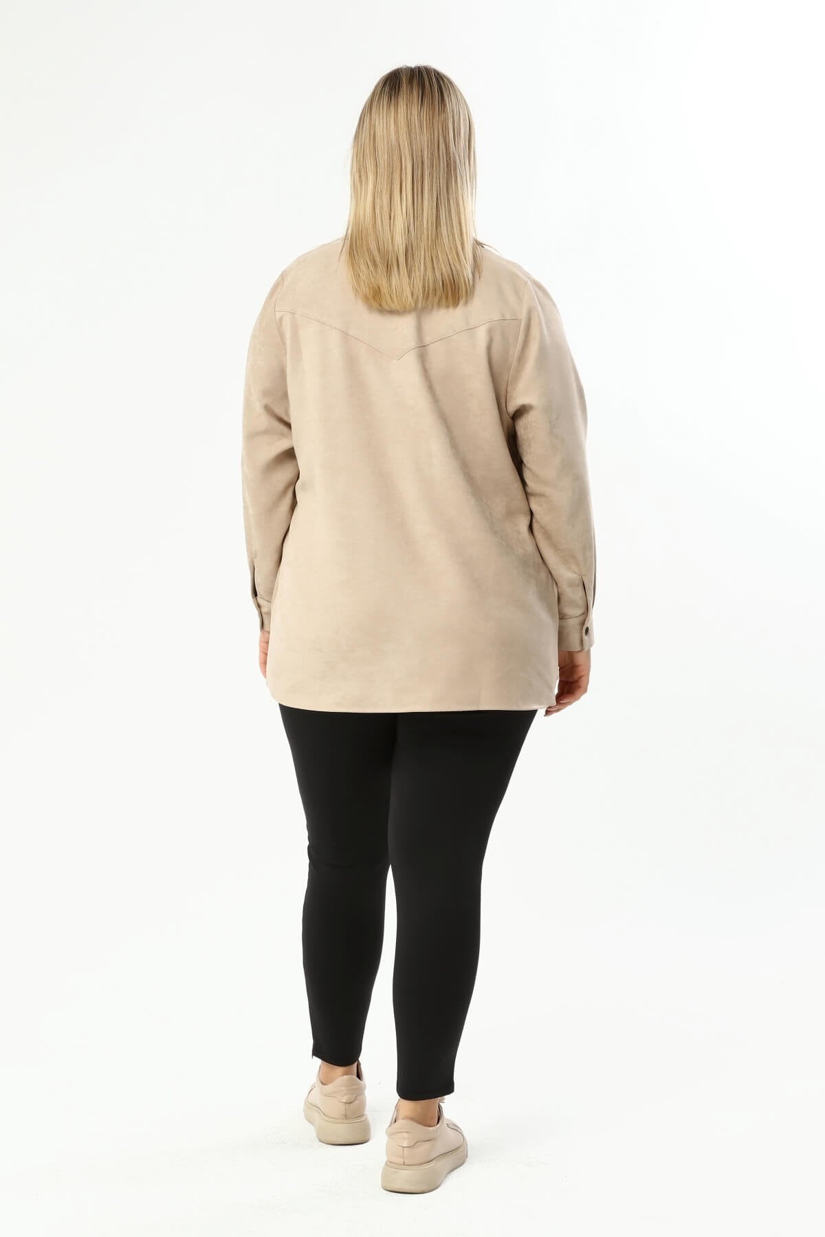 Suni Süet İnce Gömlek Ceket