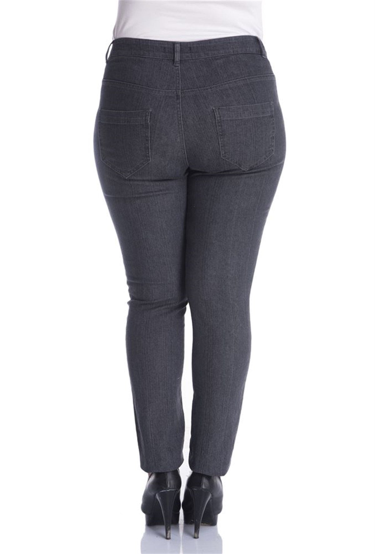 Süs Taşlı 5 Cep Denim Pantolon