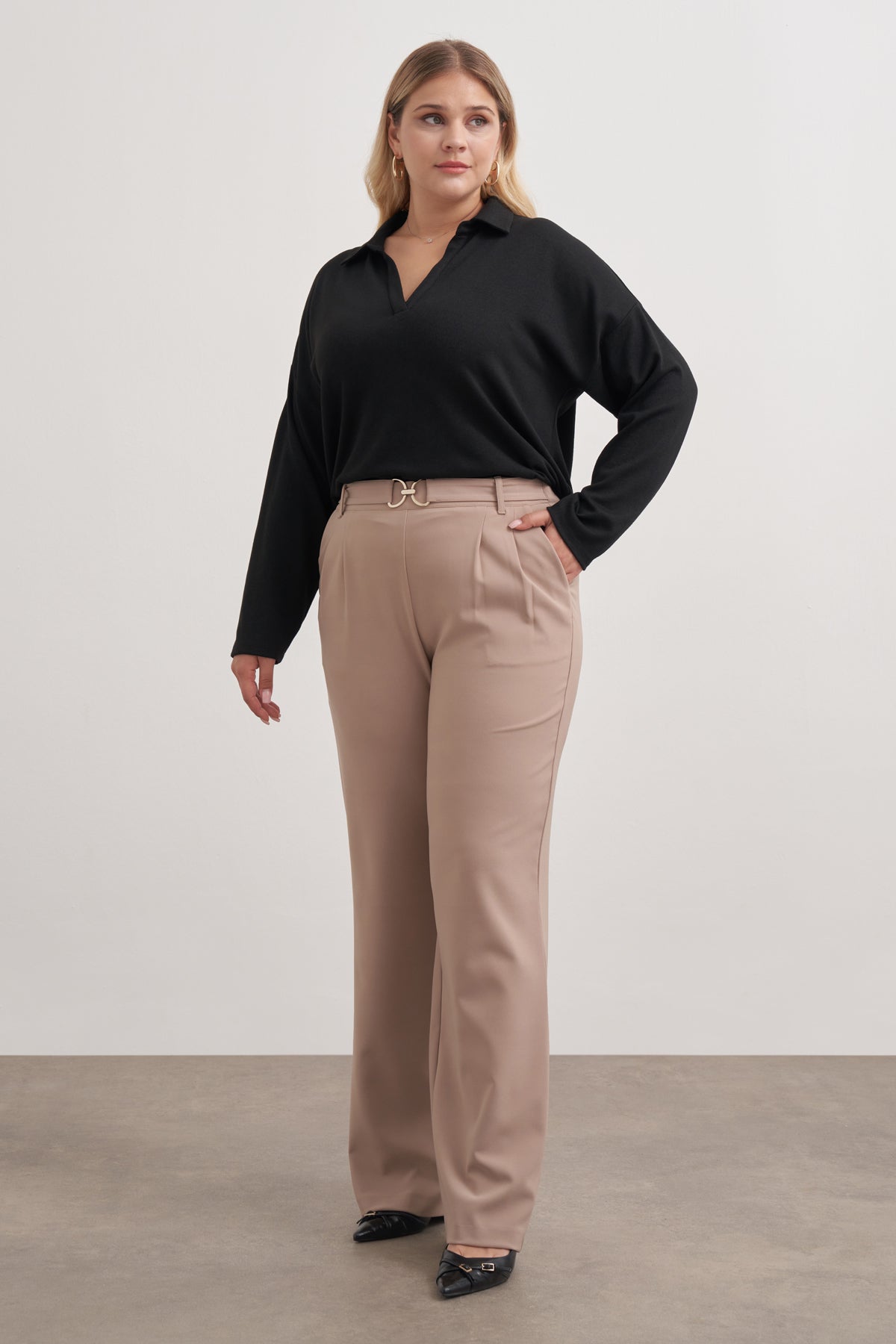 Toka Detaylı Şık Pantolon