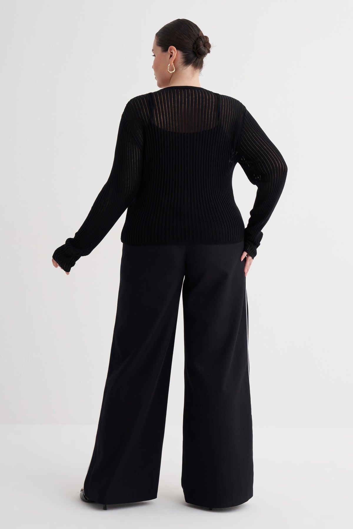 Transparan İnce Triko Bluz